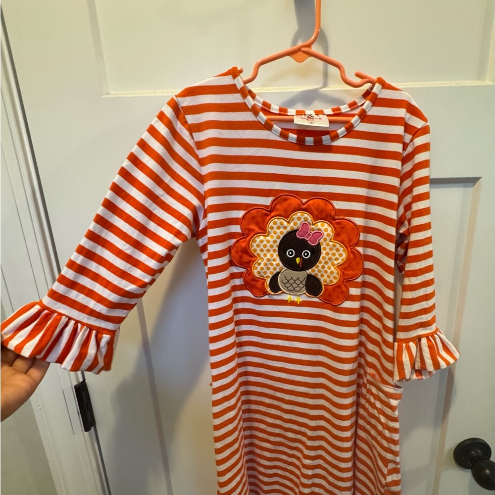 Ruffle Girl Thanksgiving Dress